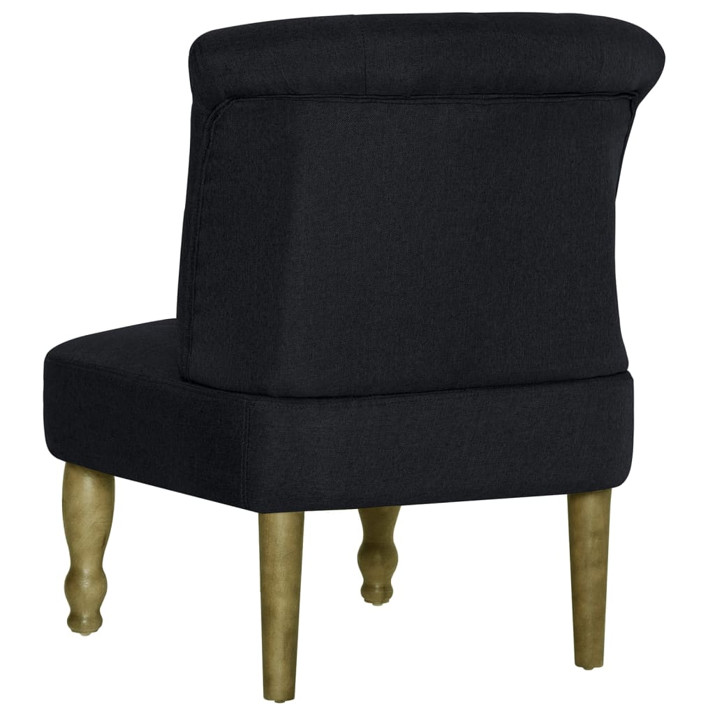 Chaise Française Noir Tissu VidaXL 16 width=274