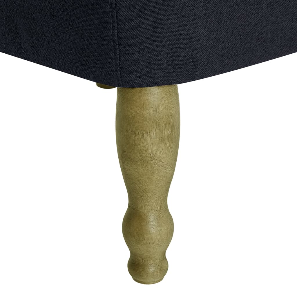 Chaise Française Noir Tissu VidaXL 17 width=274