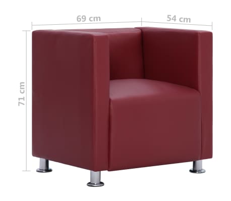 Détails sur vidaXL Fauteuil Cube Similicuir Chaise Meuble Siège de Salon Multicolore Détails sur vidaXL Fauteuil Cube Similicuir Chaise Meuble Siège de Salon Multicolore