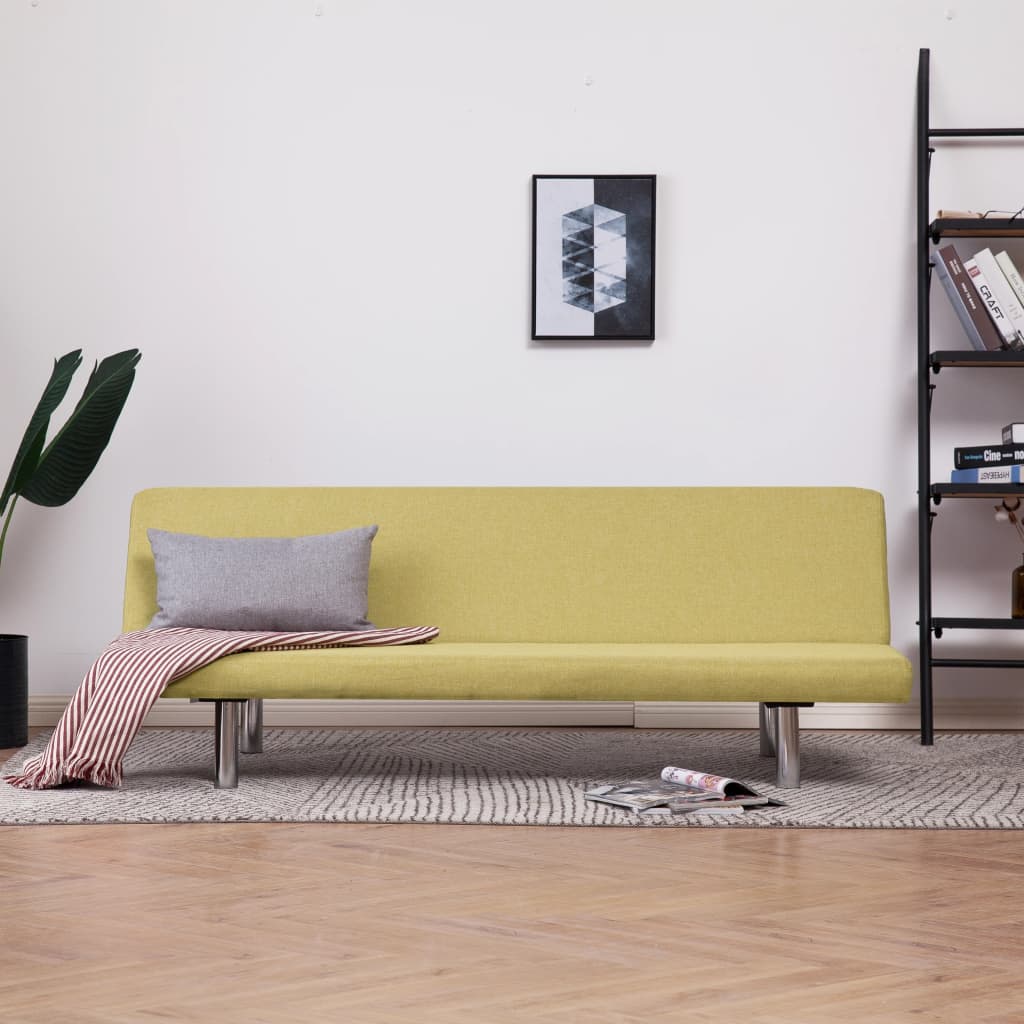 vida XL Schlafsofa Grün Polyester