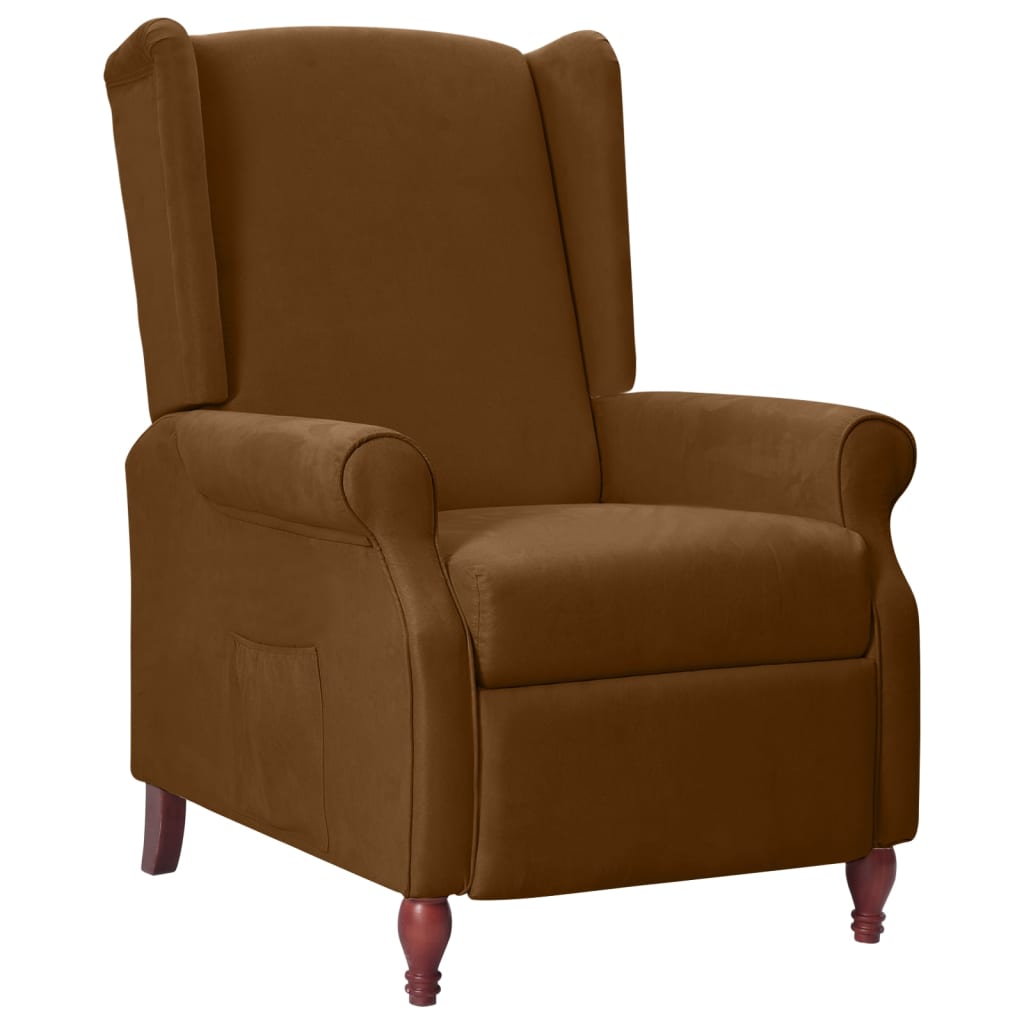 Fauteuil inclinable Marron Tissu