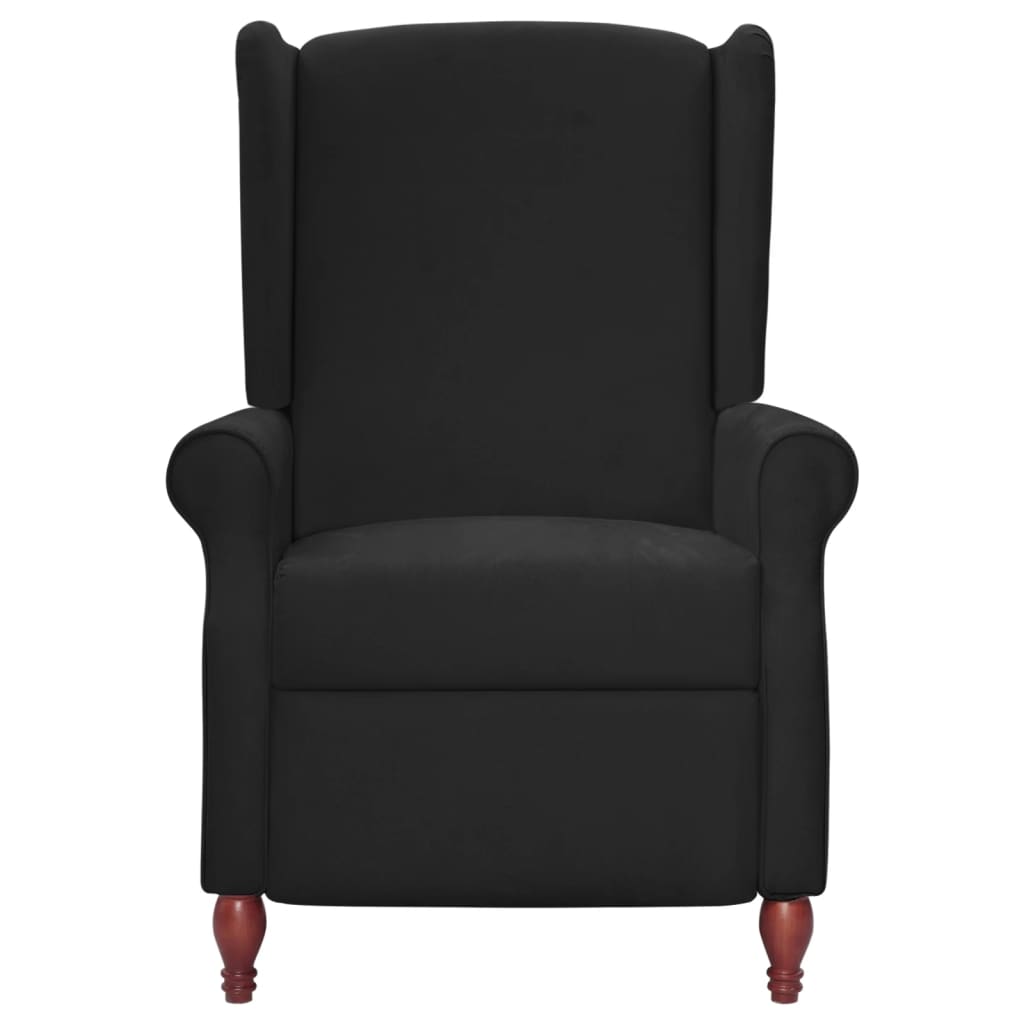 vidaXL Fauteuil de massage inclinable Noir Tissu