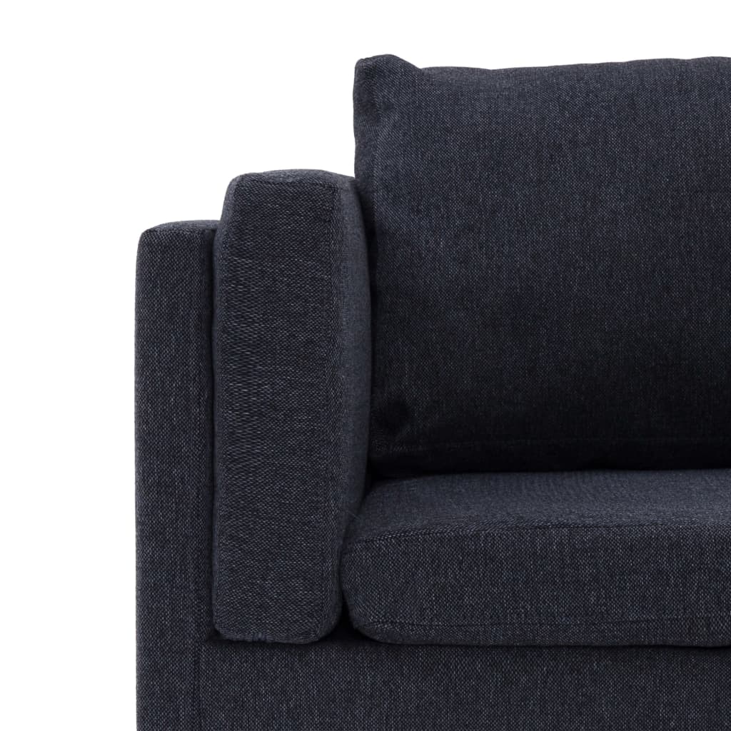 Sofa Narożna, Ciemoszara, Materiałowa