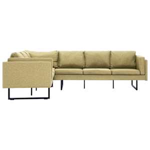 vidaXL zöld szövet sarokkanapé