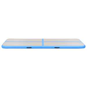 Nafukovací cvičební podložka s pumpou 300x100x10 cm PVC modrá - obrázek 6