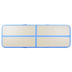 Nafukovací cvičební podložka s pumpou 300x100x10 cm PVC modrá - obrázek 7