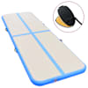 vidaXL t&auml;ispumbatav v&otilde;imlemismatt pumbaga 400 x 100 x 10 cm PVC sinine