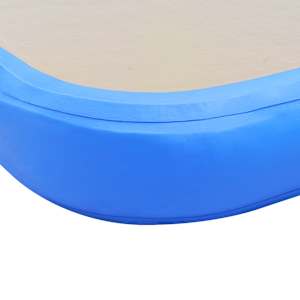 Nafukovací cvičební podložka s pumpou 500x100x10 cm PVC modrá - obrázek 11