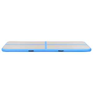 Nafukovací cvičební podložka s pumpou 500x100x10 cm PVC modrá - obrázek 6