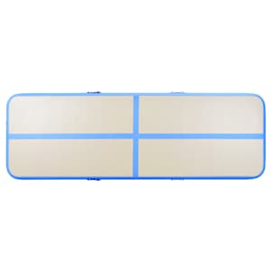 Nafukovací cvičební podložka s pumpou 500x100x10 cm PVC modrá - obrázek 7