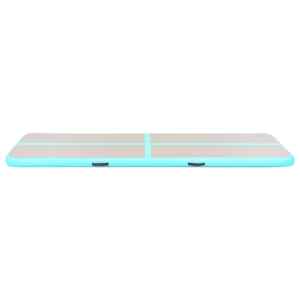 Nafukovací cvičební podložka s pumpou 500x100x10 cm PVC zelená - obrázek 5