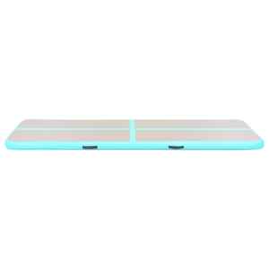 Nafukovací cvičební podložka s pumpou 600x100x10 cm PVC zelená - obrázek 5