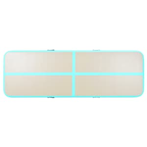 Nafukovací cvičební podložka s pumpou 600x100x10 cm PVC zelená - obrázek 7