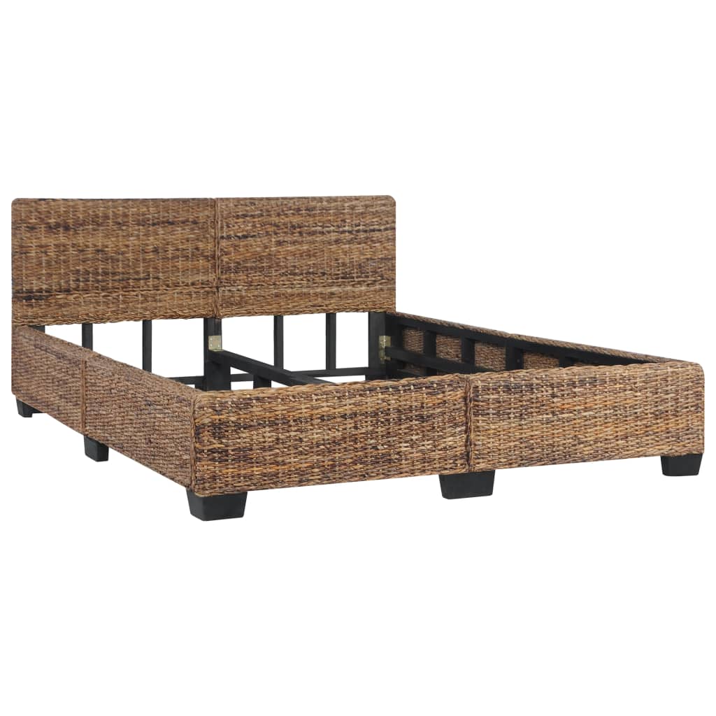 vidaXL Bed Frame Natural Rattan 160x200 cm