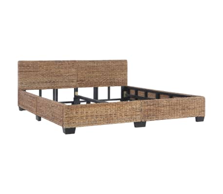 vidaXL Bettgestell Natur Rattan 180 x 200 cm