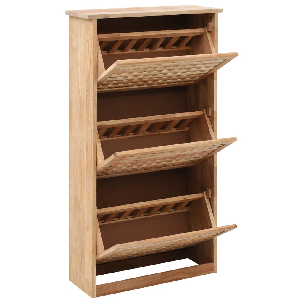 

vidaXL Schoenenkast 55x20x104 cm massief walnotenhout