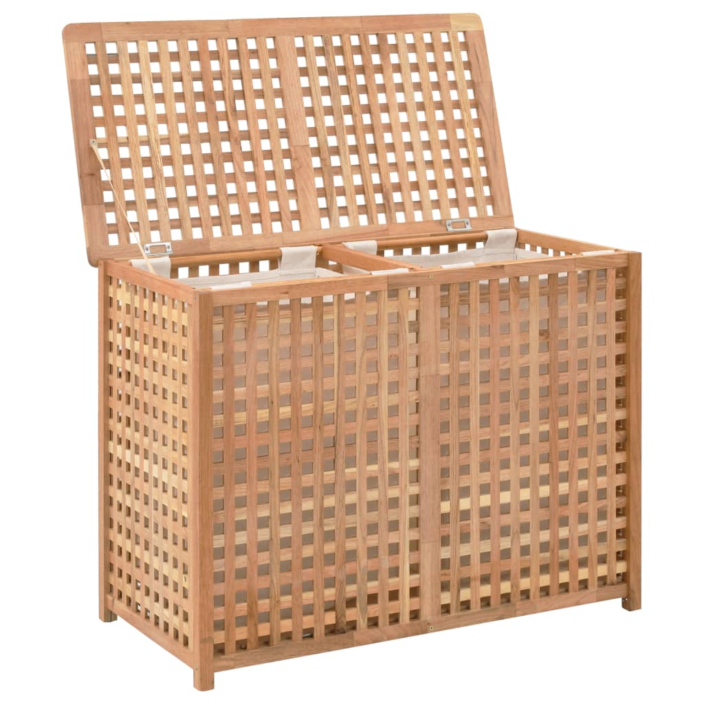 

vidaXL Wasmand 87,5x46x67 massief walnotenhout