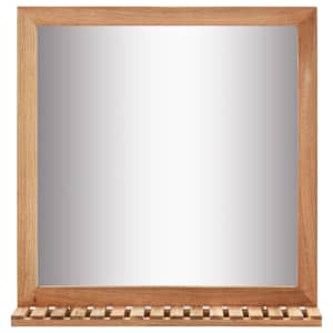Koupelnové zrcadlo 60 x 12 x 62 cm masivní ořechové dřevo - obrázek 2