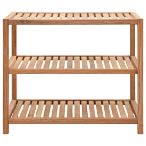 Koupelnový regál masivní ořechové dřevo 64 x 40 x 55 cm - obrázek 2