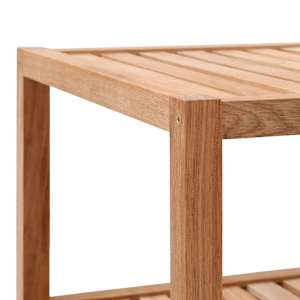 Koupelnový regál masivní ořechové dřevo 64 x 40 x 55 cm - obrázek 4