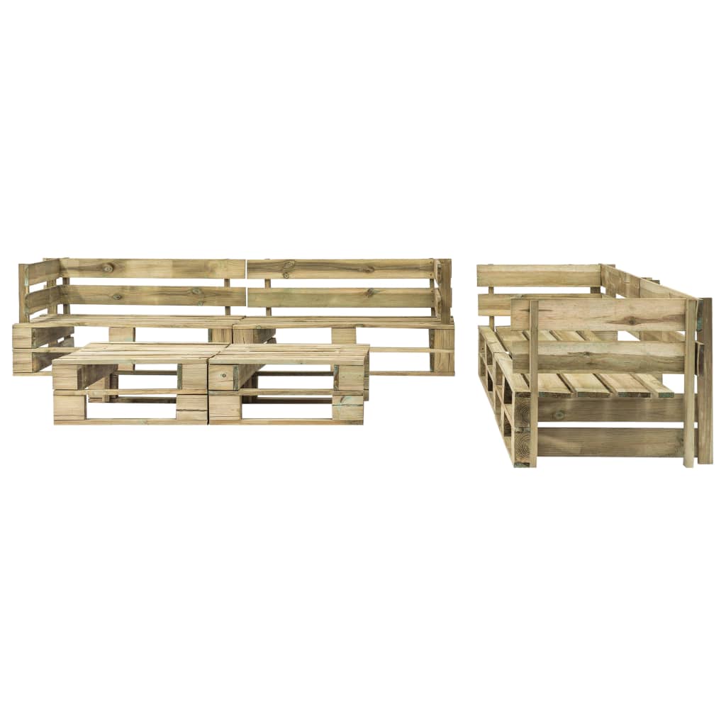 vidaXL 6-tlg. Garten-Lounge-Set aus Paletten Holz