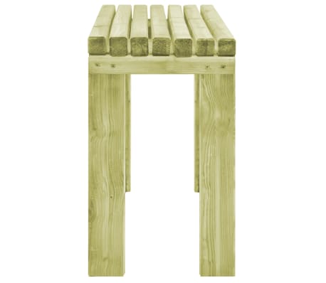 vidaXL Garden Dining Bench Retro Slatted Design Kitchen Outdoor Patio Furniture Seat Seating Accessory 130cm FSC Impregnated Pinewood