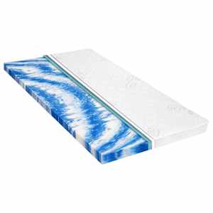 vidaXL pealismadrats 80 x 200 cm geeljas vaht 7 cm