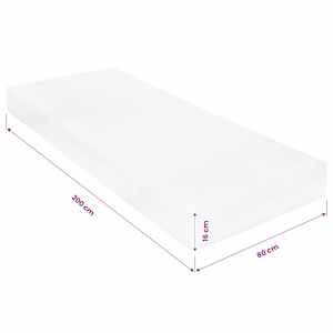 Matrace 80 x 200 cm 7 zón PU pěna 16 cm H2 H3 - obrázek 10