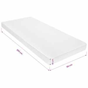 Matrace 80 x 200 cm 7 zón PU pěna 10 cm H2 H3 - obrázek 9