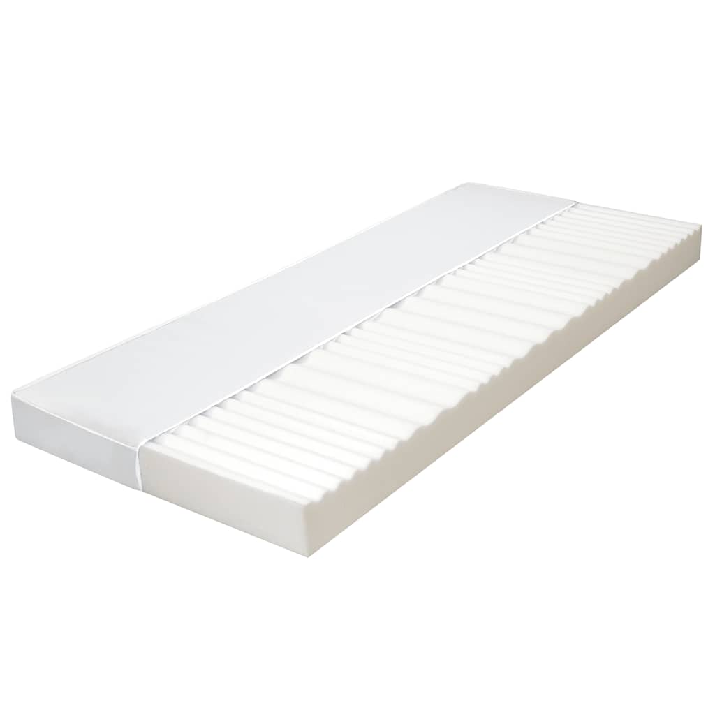vidaXL Matrace 90 x 200 cm 7 zón PU pěna 10 cm H2 H3