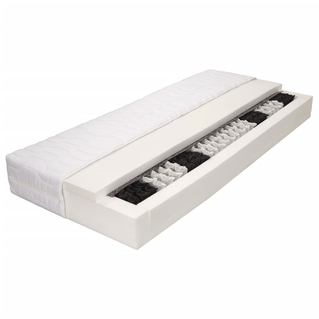 

vidaXL Matras 7 Zone 20 cm pocketvering H3 120x200 cm