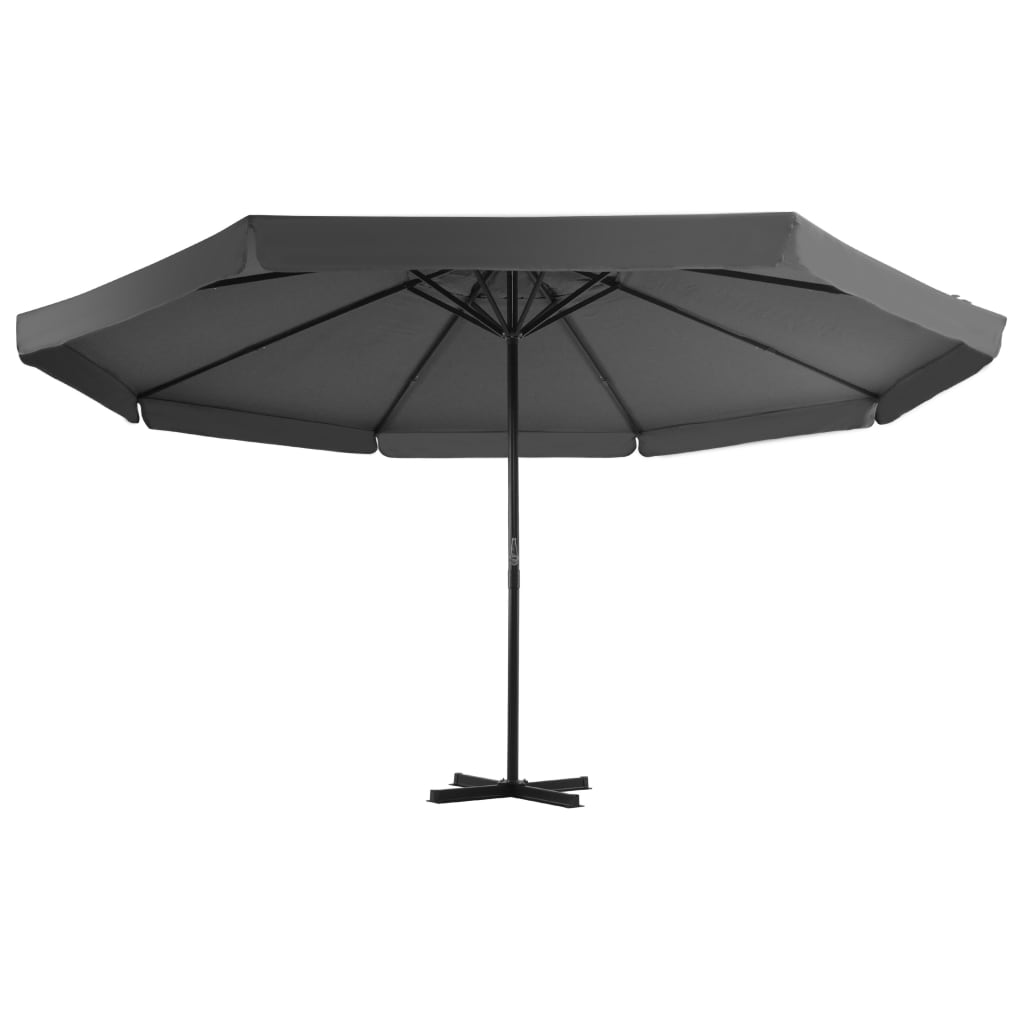 vidaXL Parasol met draagbare voet antracietkleurig afbeelding