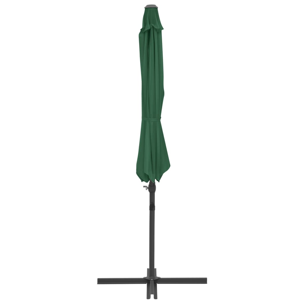 zöld kültéri napernyő hordozható talppal