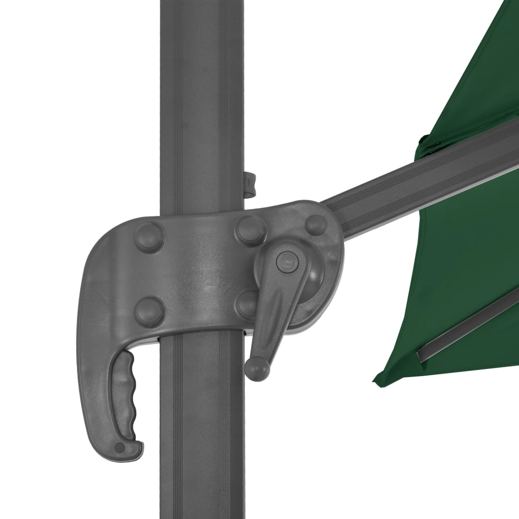 zöld kültéri napernyő hordozható talppal
