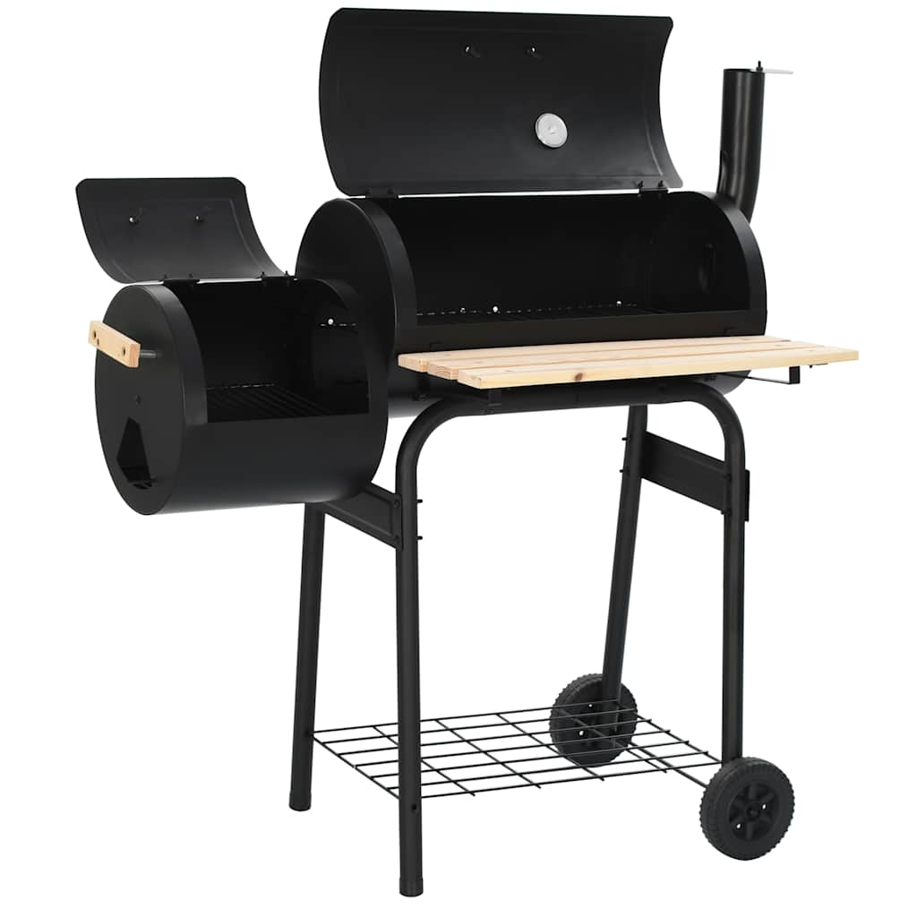 vidaXL Classic Charcoal BBQ Offset Smoker