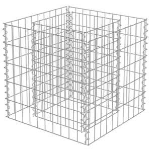 Gabionový vyvýšený záhon pozinkovaná ocel 50 x 50 x 50 cm - obrázek 3