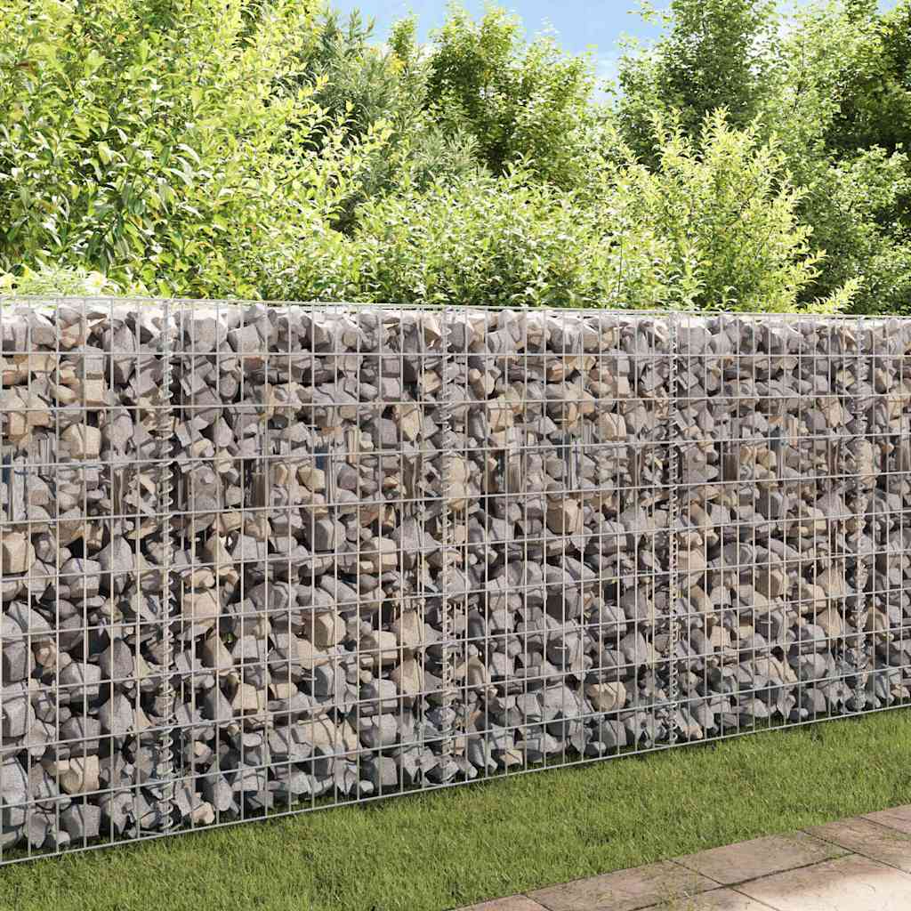 vida XL Gabionenwand Verzinkter Stahl 450×30×100 cm