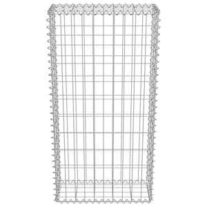 Gabionová zeď s kryty z pozinkované oceli 50 x 20 x 100 cm - obrázek 5
