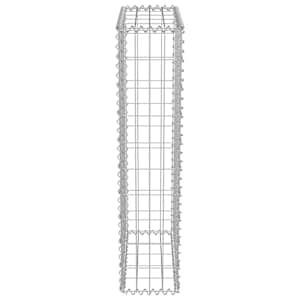 Gabionová zeď s kryty z pozinkované oceli 50 x 20 x 100 cm - obrázek 6