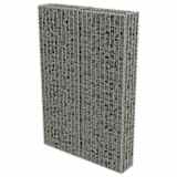 vidaXL Gabbione con Copertura in Acciaio Zincato 100x20x150 cm
