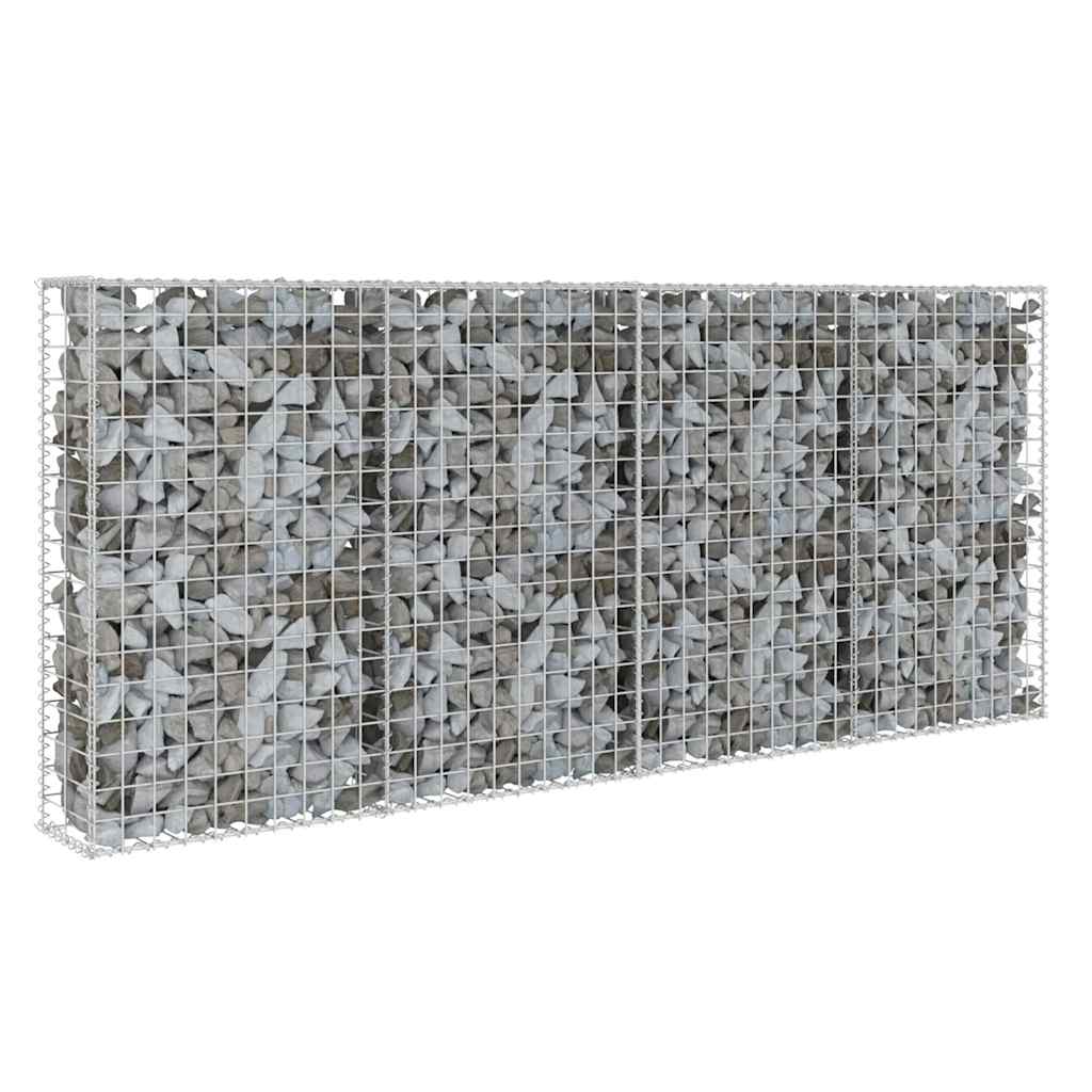 

vidaXL Gabion Wall with Covers Galvanized Steel 78.7"x7.87"x33.5"