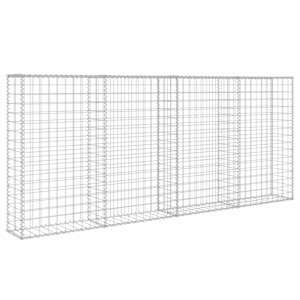 Gabionová zeď s víky z pozinkované oceli 200 x 20 x 85 cm - obrázek 4