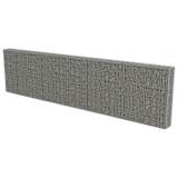 vidaXL Mur à gabion avec couvercles Acier galvanisé 600 x 30 x 150 cm