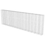 vidaXL Gabbione in Acciaio Zincato con Copertura 600 x 30 x 200 cm