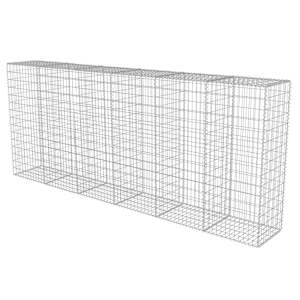 Gabionová zeď s víky z pozinkované oceli 300 x 50 x 150 cm - obrázek 4