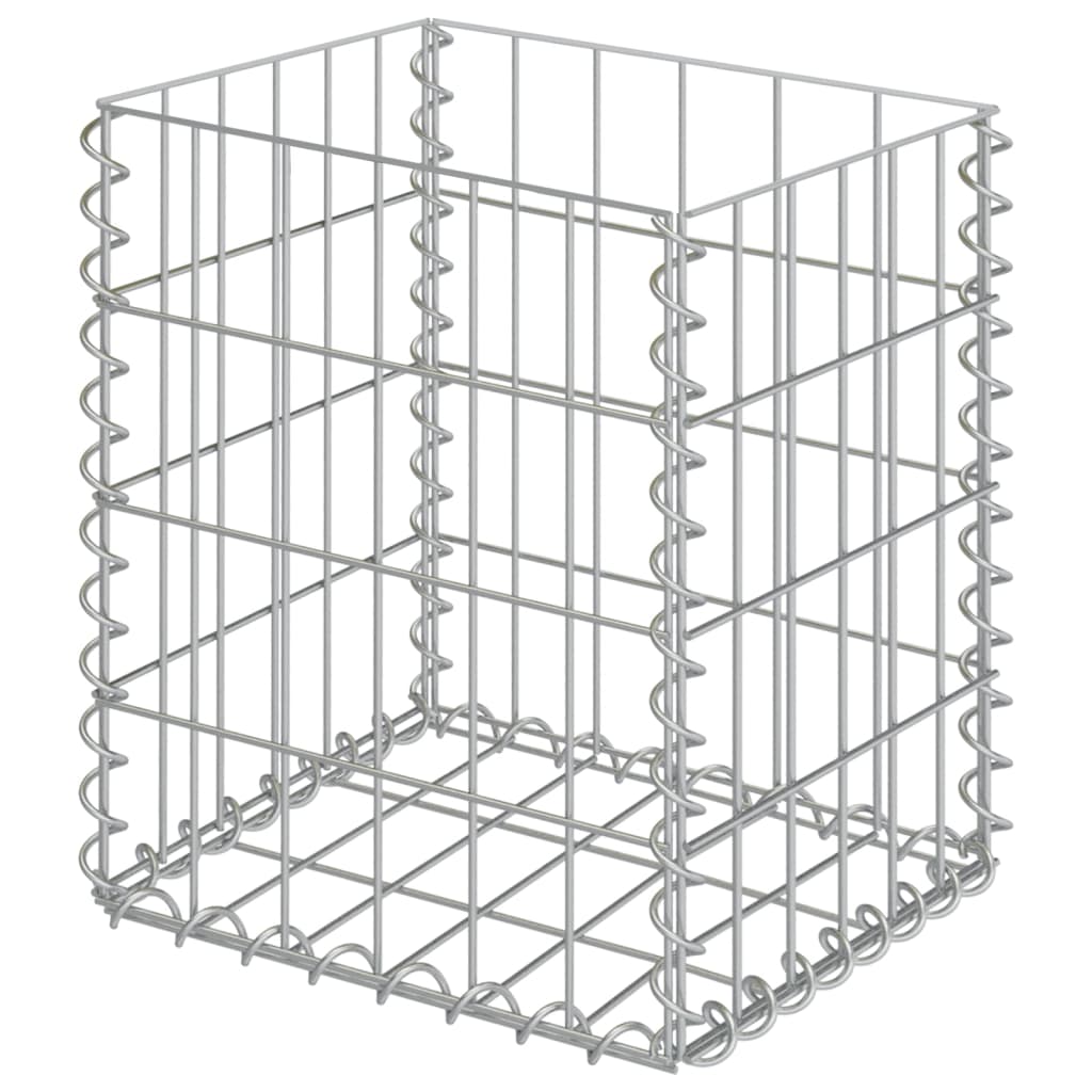 vidaXL Schanskorven 2 st 30x30x40 cm gegalvaniseerd staal