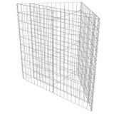 vidaXL Gabion Planter Galvanised Steel 75x75x50 cm