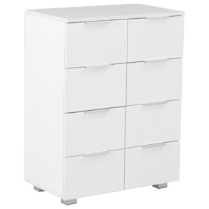 Příborník bílý s vysokým leskem 60x35x80 cm kompozitní dřevo - obrázek 2
