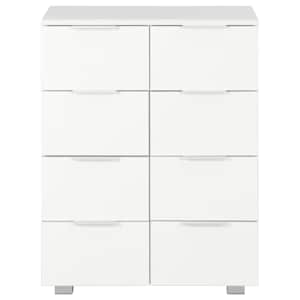 Příborník bílý s vysokým leskem 60x35x80 cm kompozitní dřevo - obrázek 3