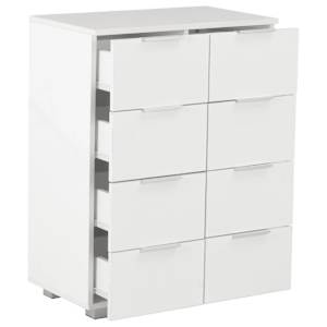 Příborník bílý s vysokým leskem 60x35x80 cm kompozitní dřevo - obrázek 6